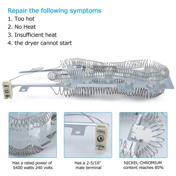 Ami Parts 8544771 Dryer Heating Element Fit For Whirlpool Kenmore Maytag Dryerreplace Wp8544771Vp Ap6013115 7154072 1180054 Ps1