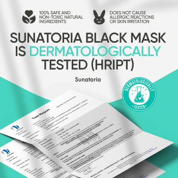 Sunatoria Blackhead Remover Mask Activated Charcoal Peel Off Face Mask For All Skin Types Deep Pore Cleaner Nose Blackhead