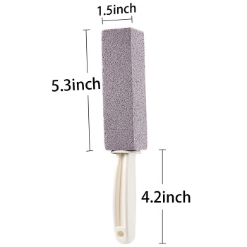 Honoson Pumice Stones For Cleaning With Handle Pumice Sticks For Removing Toilet Bowl Ring Bath Household Kitchen