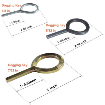 Joneaz Hex Dogging Key 18 Inch 532 Inch And 732 Inch For Push Bar Panic Exit Device Metal Dog Keys Kit 15Piece 3 Size