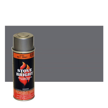 Stove Bright High Temp Spray Paint Satin Up To 1200 Degrees 12 Ounce Pack Of 1 6193 Metallic Gray