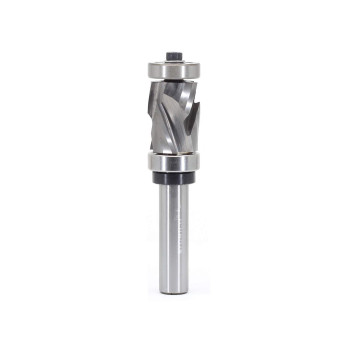 Yonico 33202 Top Bottom Bearing Ultraperformance Compression Flush Trim Router Bit 12Inch Shank