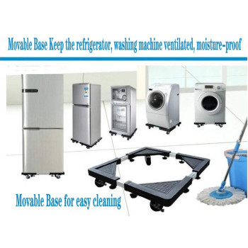 Movable Base Size Adjustable Washing Machine Base For Dryer Refrigerator Telescopic Furniture Dolly Roller With Swivel Locking C