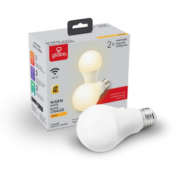 2PK 60W BULB FRSTD WHT