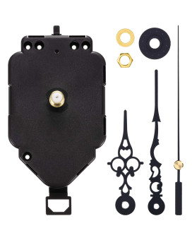 Hicarer Pendulum Clock Movement Quartz Diy Movement Kits Replacement Pendulum Clock Movement Mechanism Shaft Length 09 Inch