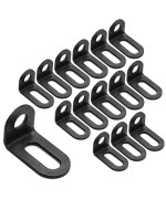 Biaungdo 18X18X30Mm07X07X12 Adjustable Right Angle Brackets Lshape Corner Brace Support Black 15 Pcs