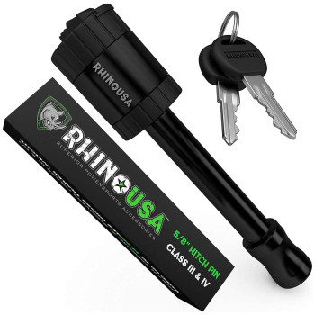 Rhino Usa Trailer Hitch Pin Patented 58 Locking Receiver Hitch Pins For Class Iii Iv Hitches Weatherproof Antitheft Lock