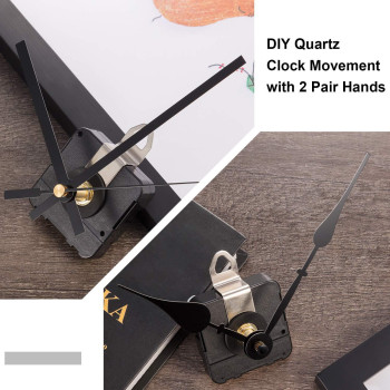 High Torque Long Shaft Clock Movement Mechanism Wall Quartz Clock Mechanism Kit With 2 Different Pairs Of Hands Clock Diy Repair