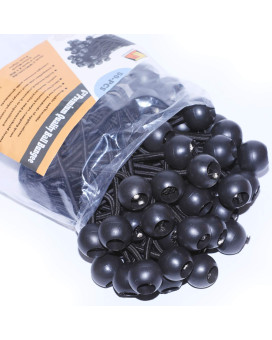 6 Inch 50 Piece Heavy Duty 5Mm Ball Bungee Canopy Cord By Wellmax Black Color