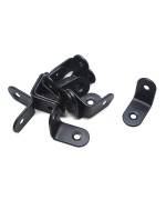 My Mironey 12 Pcs Shelf Bracket Black L Brackets Stainless Steel L Corner Brace 1 X 06 X 1 Angle Wall Hanging Bracket Wit