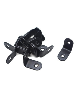 My Mironey 12 Pcs Shelf Bracket Black L Brackets Stainless Steel L Corner Brace 1 X 06 X 1 Angle Wall Hanging Bracket Wit