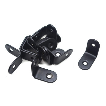 My Mironey 12 Pcs Shelf Bracket Black L Brackets Stainless Steel L Corner Brace 1 X 06 X 1 Angle Wall Hanging Bracket Wit