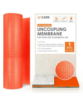 Uncoupling Membrane 18 Underlayment 33Ft X 985Ft 323Sq Ft Antifracture Tile Underlayment Roll Crack Prevention Membra