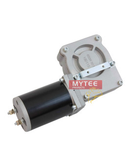 Mytee Products 600W 901 Tarp Motor For Dump Truck Tarp Systems With Chrome Cover 12Vdc 50 Amps 60 Rpm 1 Year Warranty