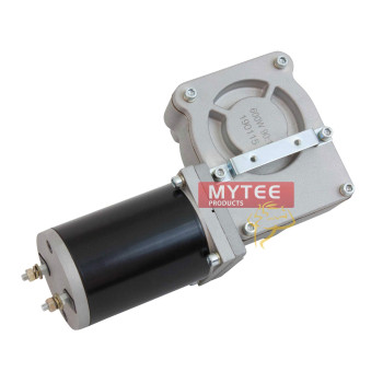 Mytee Products 600W 901 Tarp Motor For Dump Truck Tarp Systems With Chrome Cover 12Vdc 50 Amps 60 Rpm 1 Year Warranty