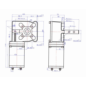 Mytee Products 600W 901 Tarp Motor For Dump Truck Tarp Systems With Chrome Cover 12Vdc 50 Amps 60 Rpm 1 Year Warranty