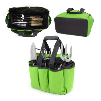 Workpro Garden Tool Bag Garden Tote Storage Bag With 8 Pockets Home Organizer For Indoor And Outdoor Gardening Garden Tool Ki