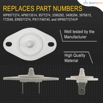 Lifetime Upgraded 8577274 Dryer Thermistor By Seentech Compatible With Whirlpool Kenmore Dryer Replace 3976615 Ap3919451 Wp8