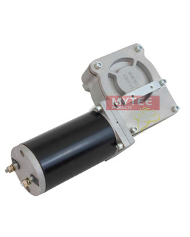 Mytee Products 900W 901 Tarp Motor For Dump Truck Tarp Systems With Chrome Cover 12Vdc 43 Amps 50 Rpm 1 Year Warranty