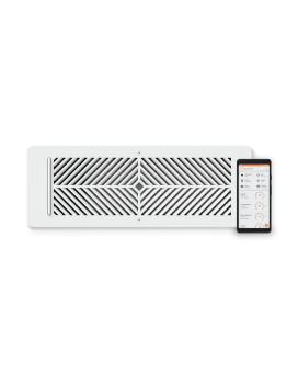 Flair Smart Vent 4X12 White Ac Vent Cover For Floors Walls And Ceilings