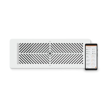 Flair Smart Vent 4X12 White Ac Vent Cover For Floors Walls And Ceilings