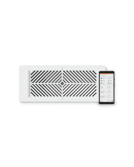 Flair Smart Vent 4X10 White Ac Vent Cover For Floors Walls And Ceilings