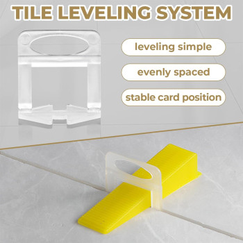 Tile Leveling System Tiles Leveler Spacers Lippage Free Tile And Stone Installation For Pro And Diy 400Piece Leveling Space