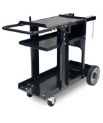 Eastwood Welding Cart For Mig Welder Mig Tig Plasma Table Durable Carts With 350 Lbs Weight Capacity 3 Shelves Cable And Gas B