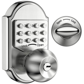 Megaflint Keyless Entry Door Lock Deadbolt Keypad Mechanical Stainless Steel Pass Code Or Key 100 Mechanical No Electronic