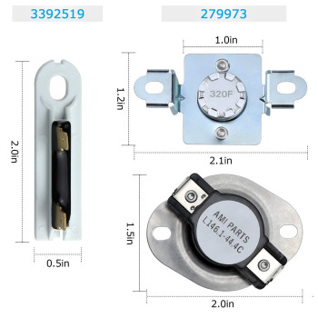 2024 Upgraded8544771 Wp8544771 Dryer Heating Element 279973 3392519 Thermal Fuse 279816 Thermostat Cut Off Compatible With Whi