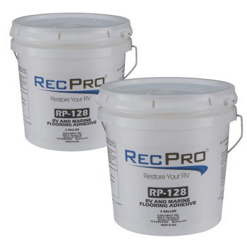 Recpro Rv Roll On Floor Adhesive Marine Grade Waterbased 2 Gallon