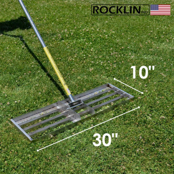 Rocklin Lawn Leveling Rake Levelawn Tool Level Soil Or Dirt Ground Surfaces Easily 30 X 10 Ground Plate 78 Extr