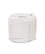 Aoneky 12 58 34 78 Inch Nylon Twisted Rope White Pull Rope Cord 58 Inch X 100 Ft