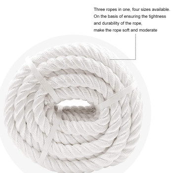 Aoneky 12 58 34 78 Inch Nylon Twisted Rope White Pull Rope Cord 58 Inch X 100 Ft