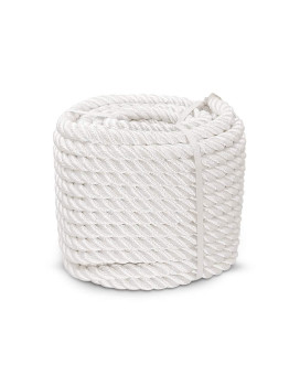 Aoneky 12 58 34 78 Inch Nylon Twisted Rope White Pull Rope Cord 78 Inch X 100 Ft