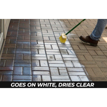 Masonrydefender Low Gloss Patio Paver Sealer 25 Gal Clear Waterbased Sealant For Natural Stone Surfaces