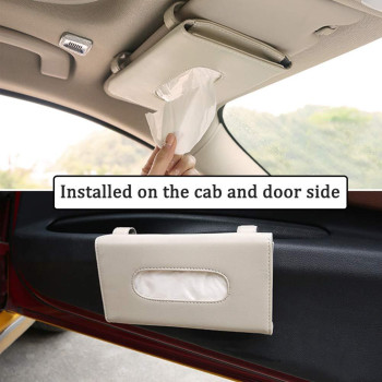 Car Tissue Holder Sun Visor Napkin Holder Car Mask Holder For Sun Visor Masks Dispenser For Car Car Tissue Box With Tissue R