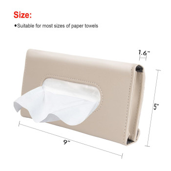 Car Tissue Holder Sun Visor Napkin Holder Car Mask Holder For Sun Visor Masks Dispenser For Car Car Tissue Box With Tissue R