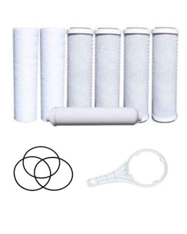 Cfs Replacement Water Filter Kit Includes Carbon Block Pp Sediment Inline Filter Cartridges Oring Wrench Compatible With