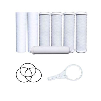 Cfs Replacement Water Filter Kit Includes Carbon Block Pp Sediment Inline Filter Cartridges Oring Wrench Compatible With