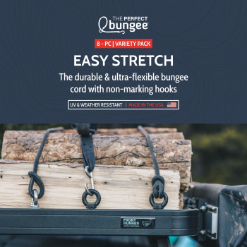 The Perfect Bungee Easy Stretch Cords 8 Piece Variety Pack Premium Usa Made Bungee Cords With Nylon Hooks Heavy Duty Dur