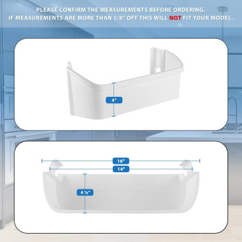 Upgraded Lifetime Appliance 2 X 240323001 Refrigerator Door Shelf Replacement Bin Compatible With Frigidaire Replacement Parts