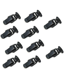 Rannb Toggle Latch Mini Size Toolbox Box Spring Loaded Latch Black Pack Of 10