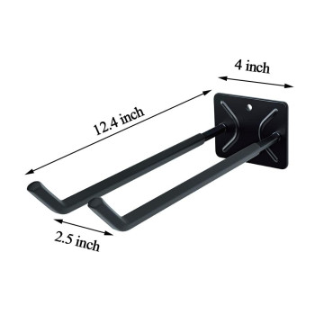 Ultrawall Upgraded Garage Hooks Heavy Duty Utility Steel Garage Storage Hooks 124 Inch Garage Wall Mount Double Hook For Car