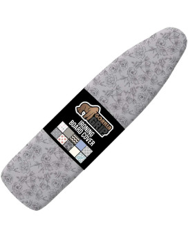 The Original Gorilla Grip Ironing Board Cover Silicone Coating Full Size Scorch Resistant Padding Elastic Edge Heavy Duty Ir