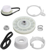 W10721967 Washer Pulley Clutch Kit With W10006384 Washer Drive Belt Compatible With Whirlpool Replace W10006356 W10315818 Ps10