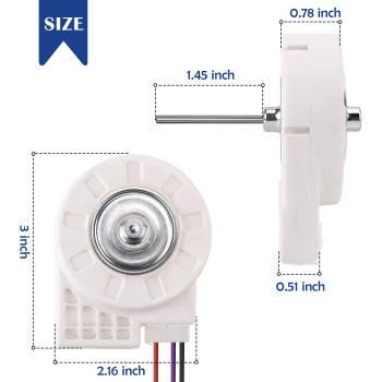 Bcd330Wtv 12V 4W Freezing Fan Motor Zwf024 Replacement For Midea Refrigerator 50240401000P