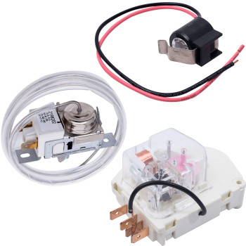 New 2198202 Cold Control Thermostat W10822278 Defrost Timer W10225581 Bimetal Thermostat Refrigerator Defrost Complete Kit Rep