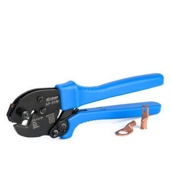 Icrimp Ap50Bi Battery Cable Ring Terminal Crimper For 8 6 4 2Awg Copper Cable Lugs Heavy Duty Wire Lugs And Battery Cable E