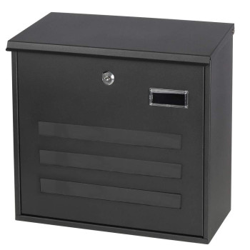 Mailboxes With Key Lock Wall Mounted Large Capacity Mailbox Black 136 X 43 X 128 Inch